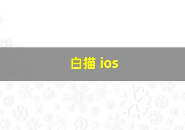 白描 ios